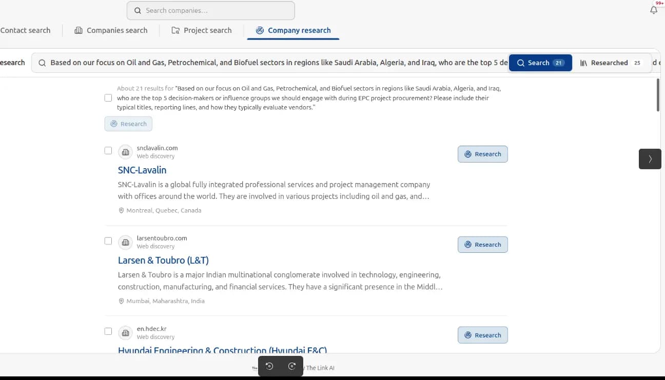 VCMO Company Research AI with verified insights and decision-maker enrichment