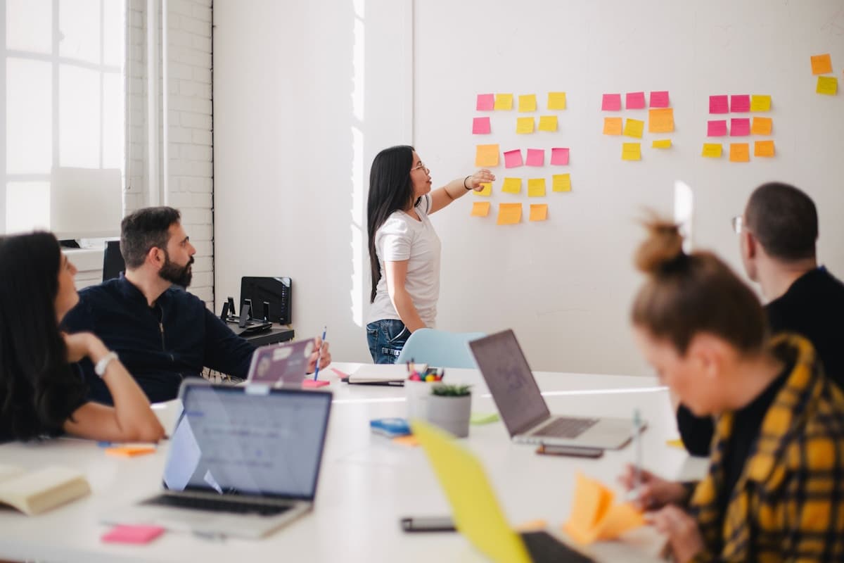 AI-assisted workflow organizing business information for enterprise teams