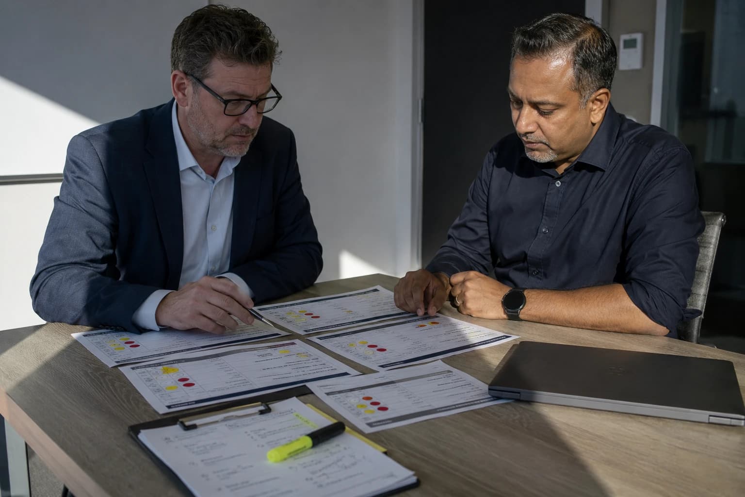 Enterprise AI audit assessment dashboard