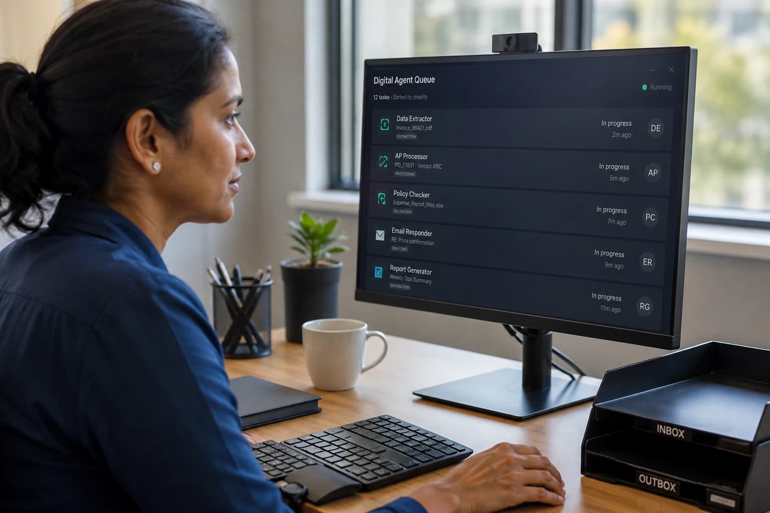 Enterprise AI workforce augmenting business teams