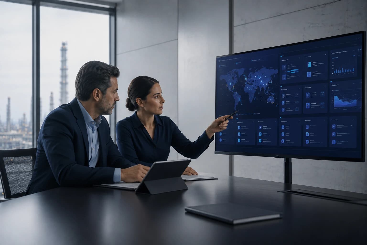 Enterprise digital transformation with unified data visualization across business units